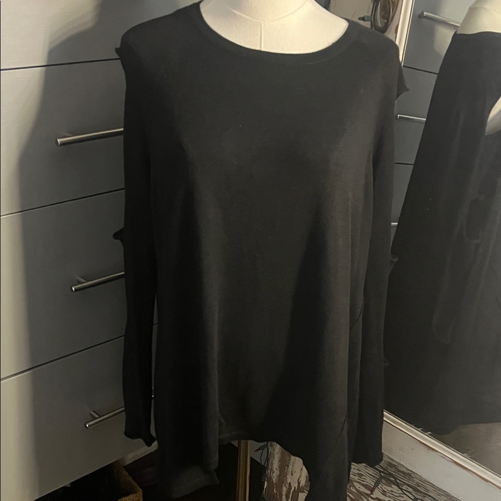 River Island Black Knit Long Sleeve Top